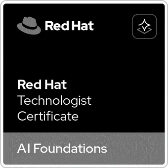 Red Hat Technologist Certificate: AI Foundations